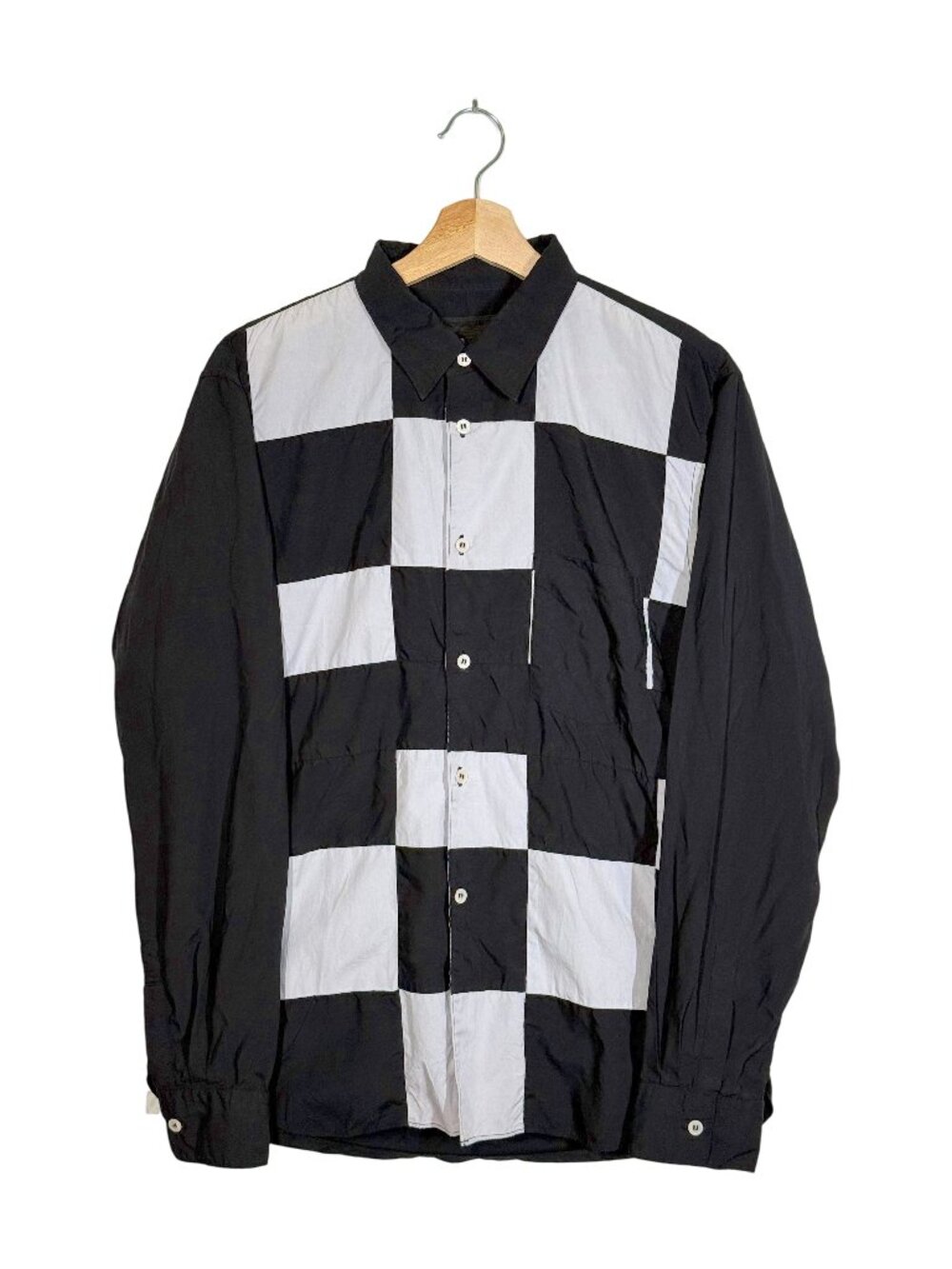 Comme Des Garcons Homme Deux Garment-Dyed Patchwork Shirt